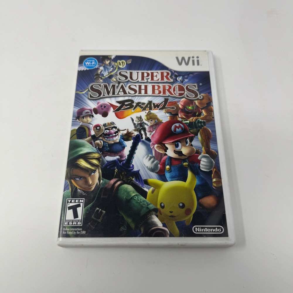 Nintendo Wii Super Smash Bros. Brawl White Preowned CIB Complete